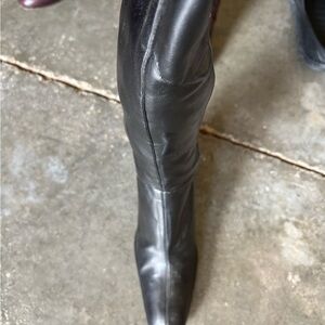 Anne Klein Elegant Black Over the Knee Boots